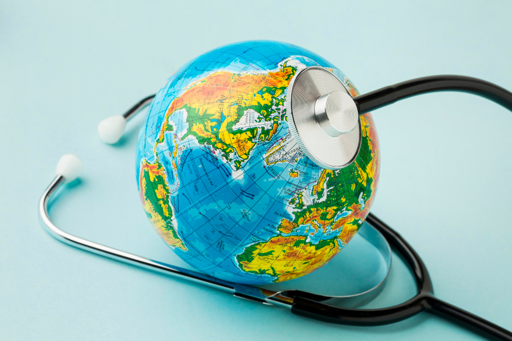 high-angle-globe-with-stethoscope-peace-day